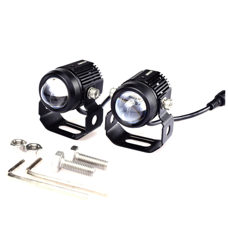 Dual Color LED Motorcycle Headlamp High And Low Beam Integrated Auxiliary Spotlight Buy